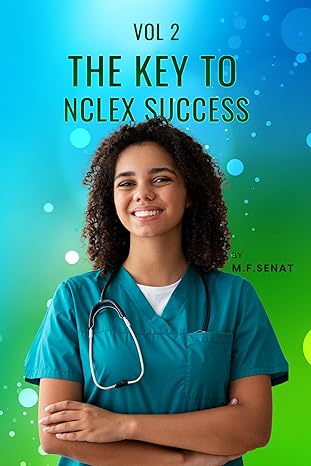 Nurse smiling on book cover, green background.